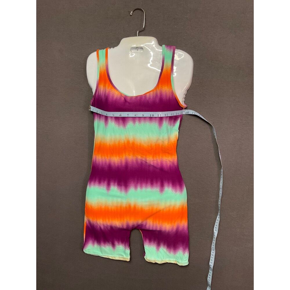 AQ-Sport Tie-Dye Sleeveless Romper Med Jumpsuit NWT Boho Festival - Picture 3 of 6